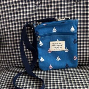 Sloane Ranger Blue Sailboat Crossbody Bag